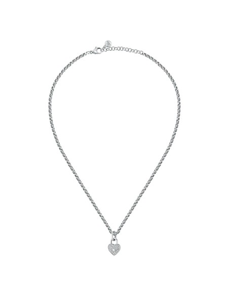 Collana MORELLATO donna Abbraccio acciaio cuore lucchetto