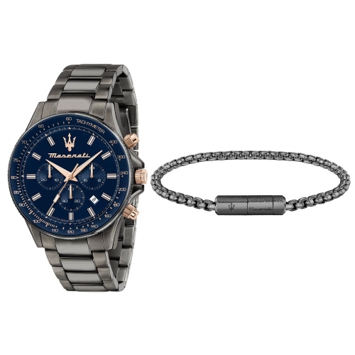 Orologio MASERATI uomo Sfida crono gun / blu -...