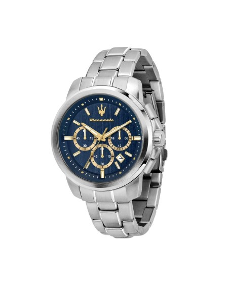 Maserati Successo 44mm chr blue dial yg det br ss