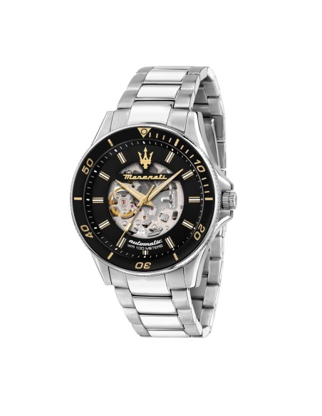 Maserati Sfida 44mm auto black dial br ss