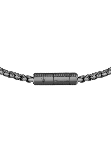 Bracciale MASERATI uomo Gun acciaio  brunito