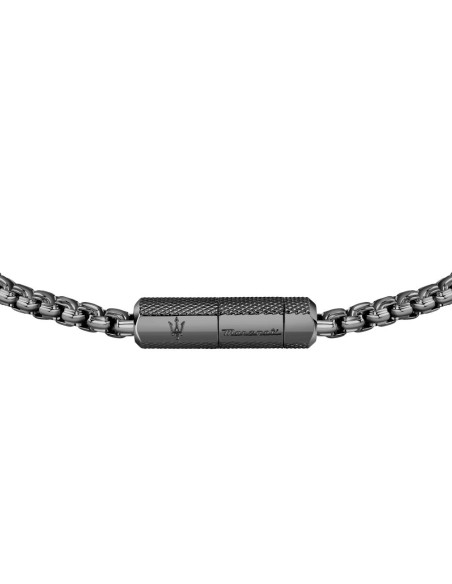 Bracciale MASERATI uomo Gun acciaio  brunito