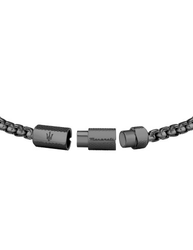 Bracciale MASERATI uomo Gun acciaio  brunito