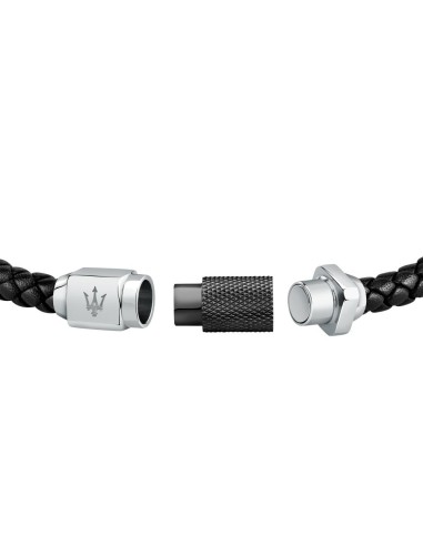 Bracciale MASERATI uomo pelle intrecciata /...