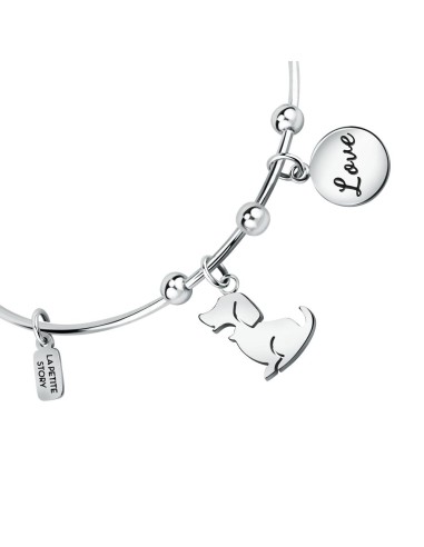 Bracciale LA PETITE STORY Family acciaio Cane