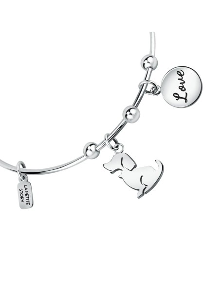 Bracciale LA PETITE STORY Family acciaio Cane