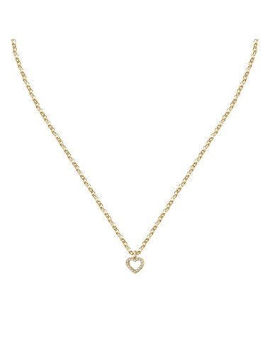 La Petite Story Love neck gold+white crystal 40+5cm