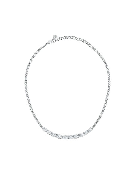 Collana MORELLATO donna Colori acciaio / cristalli bianco