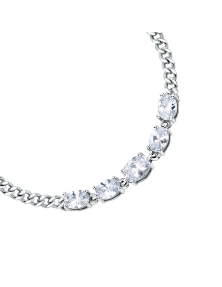Bracciale MORELLATO donna Colori acciaio / 5 cristalli