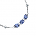 Bracciale MORELLATO donna Colori acciaio / 3 cristalli blu