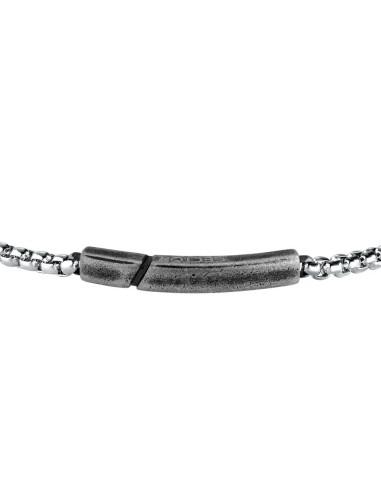 Bracciale SECTOR uomo Basic acciaio / tag vintage