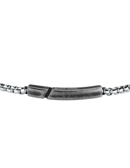 Bracciale SECTOR uomo Basic acciaio / tag vintage