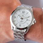 Orologio PHILIP WATCH uomo Blaze data acciaio / bianco
