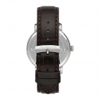 Trussardi T-couple 41mm 3h wsilver dial brown st