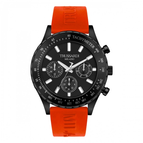 Orologio TRUSSARDI uomo T-logo multi gomma...