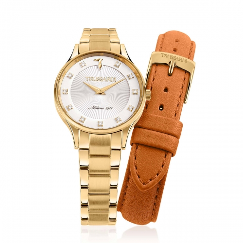 Orologio TRUSSARDI donna Gold edition dorato...