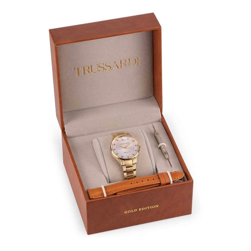 Orologio TRUSSARDI donna Gold edition dorato...
