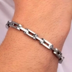 Bracciale SECTOR uomo Energy acciaio satinato