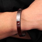 Bracciale SECTOR uomo Bandy pelle marrone
