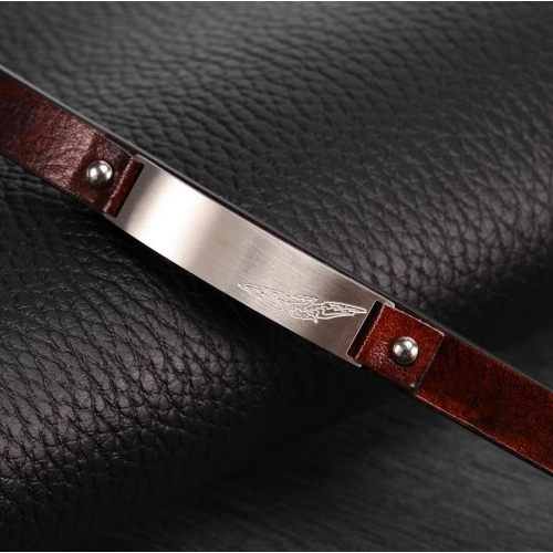 Bracciale SECTOR uomo Bandy pelle marrone