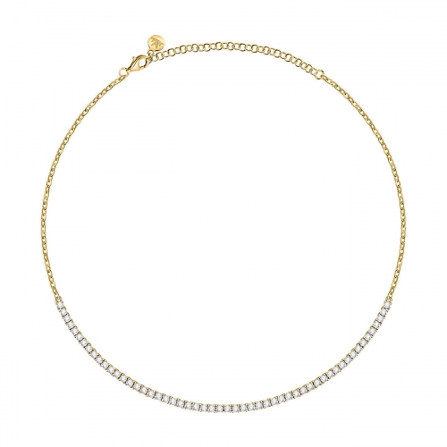 Collana MORELLATO Scintille rodiata color oro