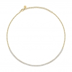Collana MORELLATO Scintille rodiata color oro