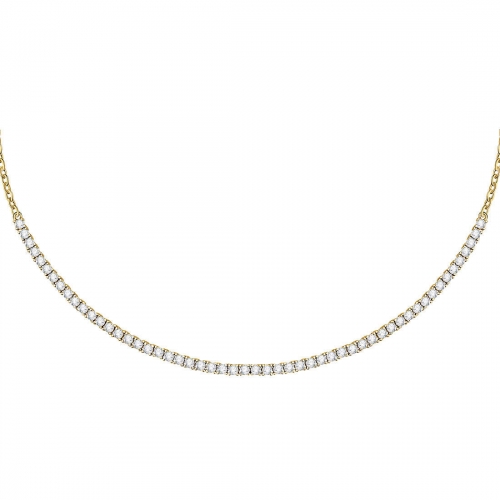 Collana MORELLATO Scintille rodiata color oro