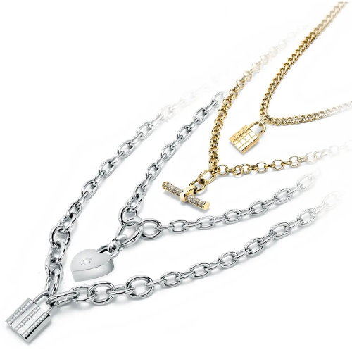 Collana MORELLATO donna Abbraccio acciaio cuore...