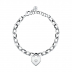 Bracciale MORELLATO donna Abbraccio acciaio cuore / lucchetto
