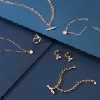 Collana MORELLATO donna Abbraccio acciaio dorato / cuore