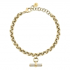Bracciale MORELLATO donna Abbraccio acciaio dorato / cristalli