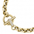 Bracciale MORELLATO donna Abbraccio acciaio dorato / cristalli