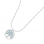 Collana lunga MORELLATO donna Vita acciaio / pietre azzurre