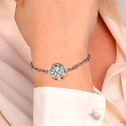 Bracciale MORELLATO donna Vita acciaio / pietre azzurre