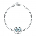 Bracciale MORELLATO donna Vita acciaio / pietre azzurre