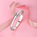 Bracciale MORELLATO donna Bagliori bangle acciaio / cristalli bianchi