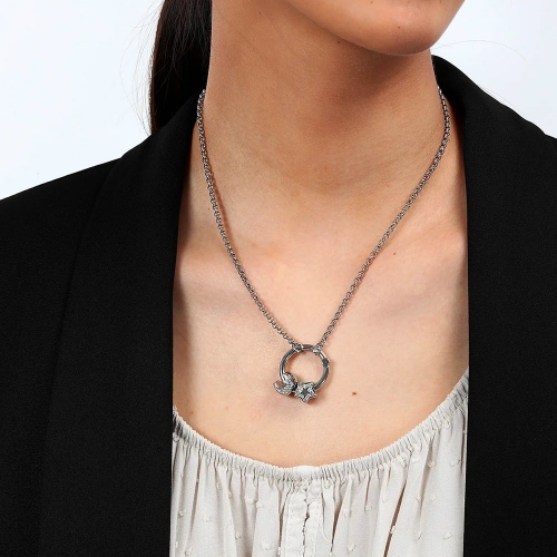 Collana MORELLATO donna Drop acciaio stella / luna