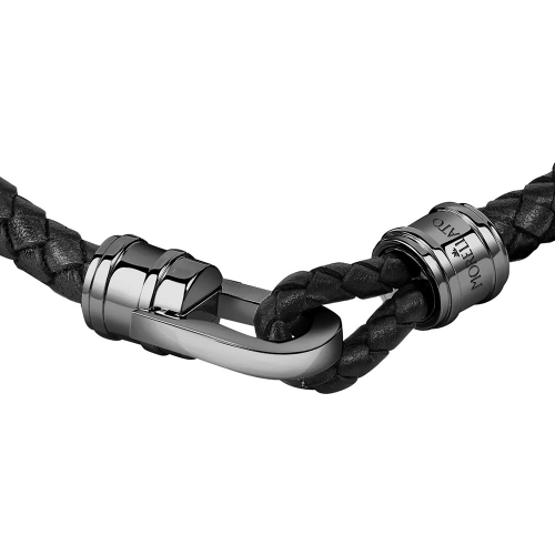Bracciale MORELLATO uomo Moodly pelle nero /...