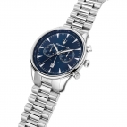 Orologio MASERATI uomo Tradizione cronografo acciaio / blu