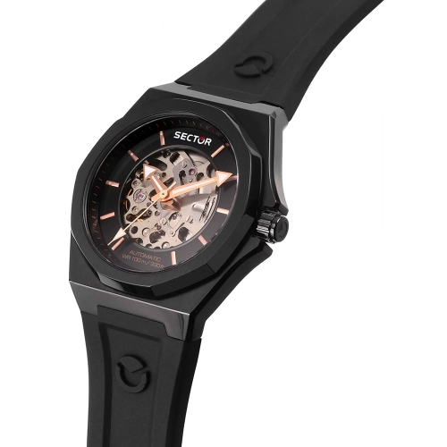 Sector 960 43mm auto black dial black st maschile R3221528001