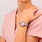 Sector 270 30mm 3h pink dial br ss