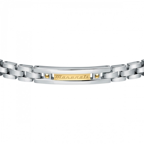 Bracciale MASERATI uomo acciaio / dorato