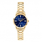 Orologio TRUSSARDI donna T-original acciaio oro / blu