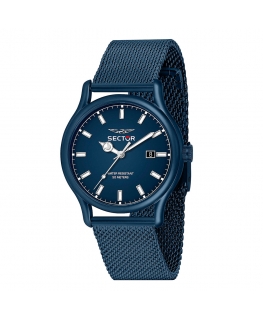 Sector 660 43mm 3h blue dial mesh band blue maschile R3253517022