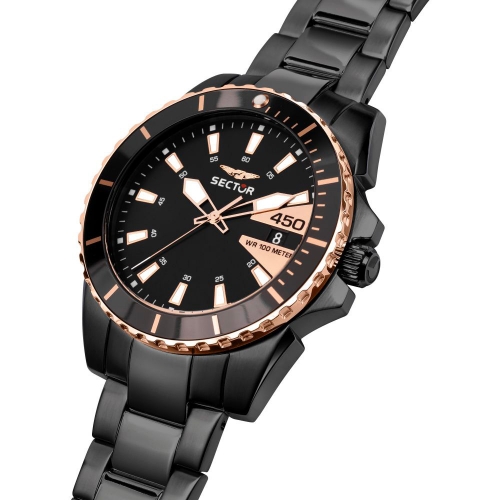 Orologio SECTOR uomo 450 datario acciaio total...