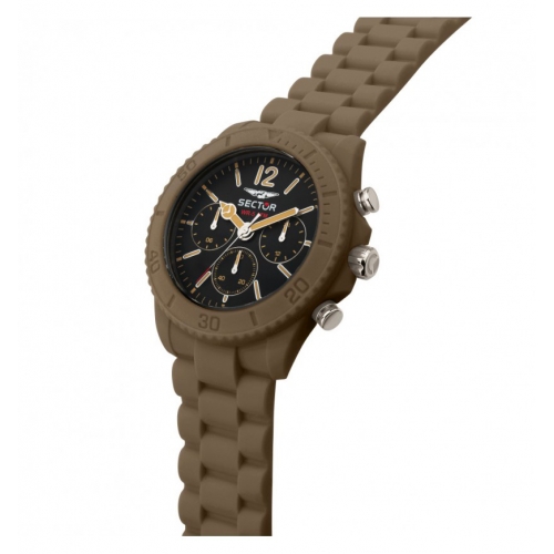 Orologio SECTOR uomo Diver multi gomma marrone...