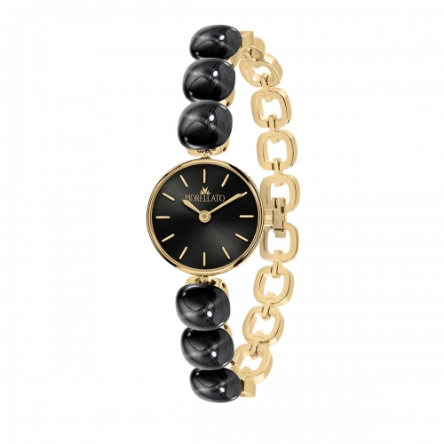 Morellato Gemma 24mm 2h blk dial br yg cat eye femminile