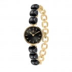 Morellato Gemma 24mm 2h blk dial br yg cat eye femminile