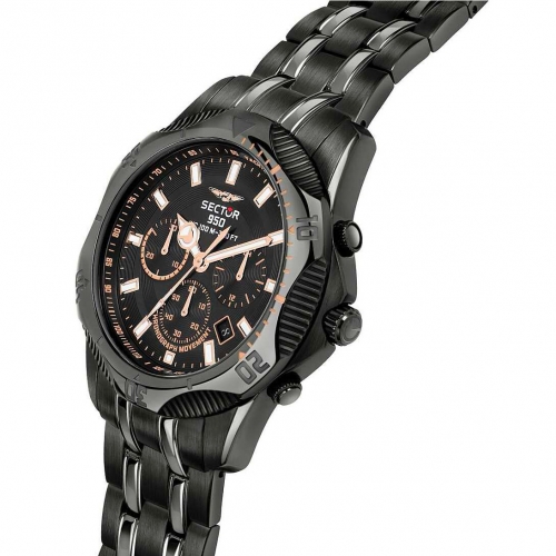 Sector 950 44mm chr black dial br ip black maschile R3273981008