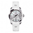 Orologio CERTINA uomo DS ROOKIE datario gomma bianco / mop